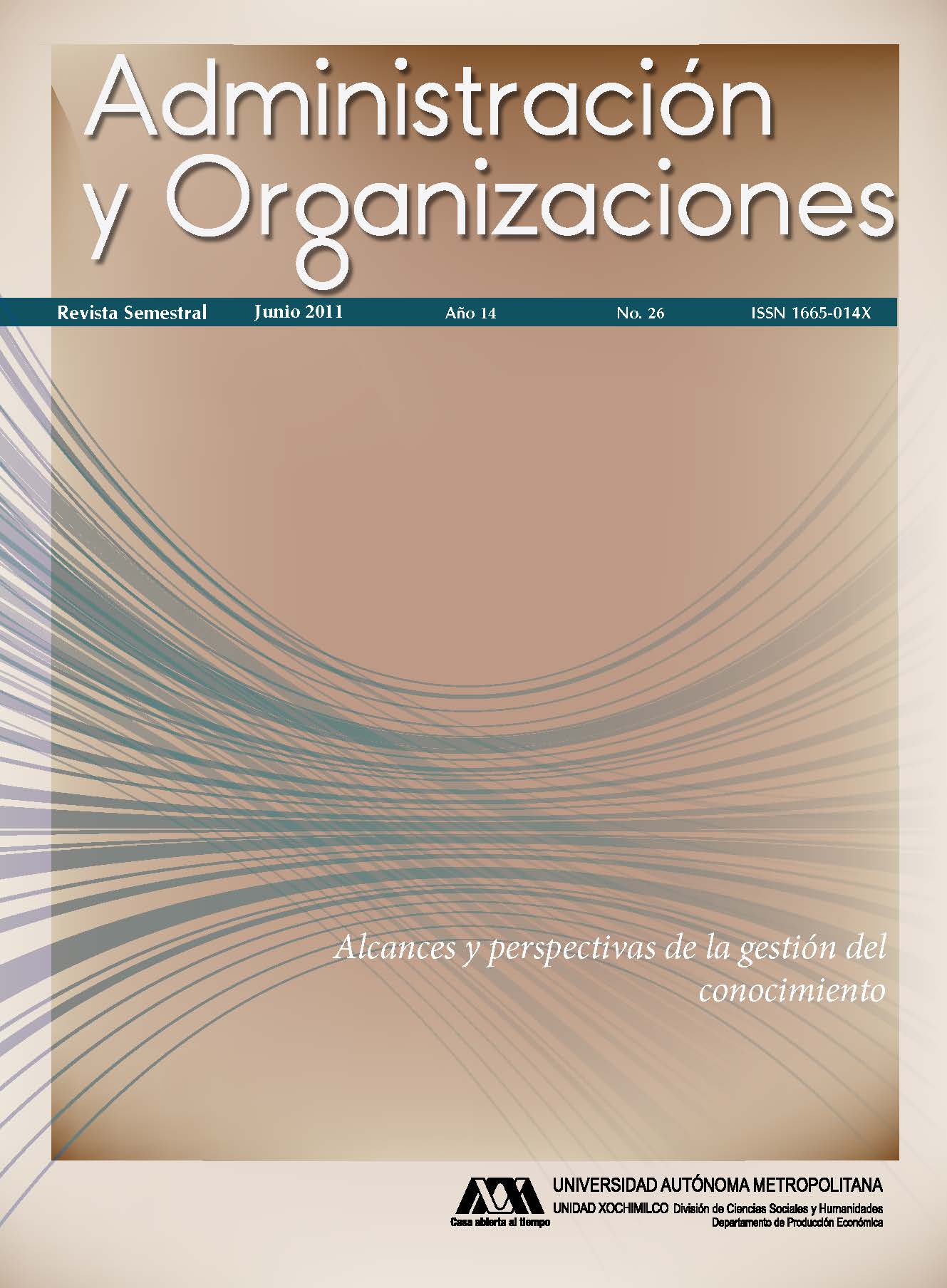 					View Vol. 14 No. 26 (14): Administración y Organizaciones
				