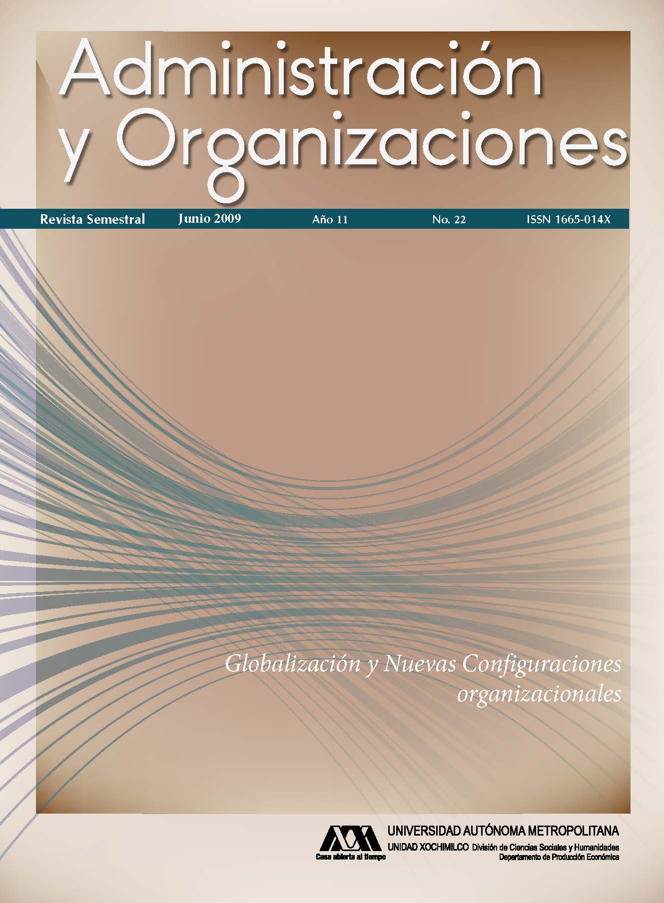 					Ver Vol. 11 Núm. 22 (11): Administración y Organizaciones
				