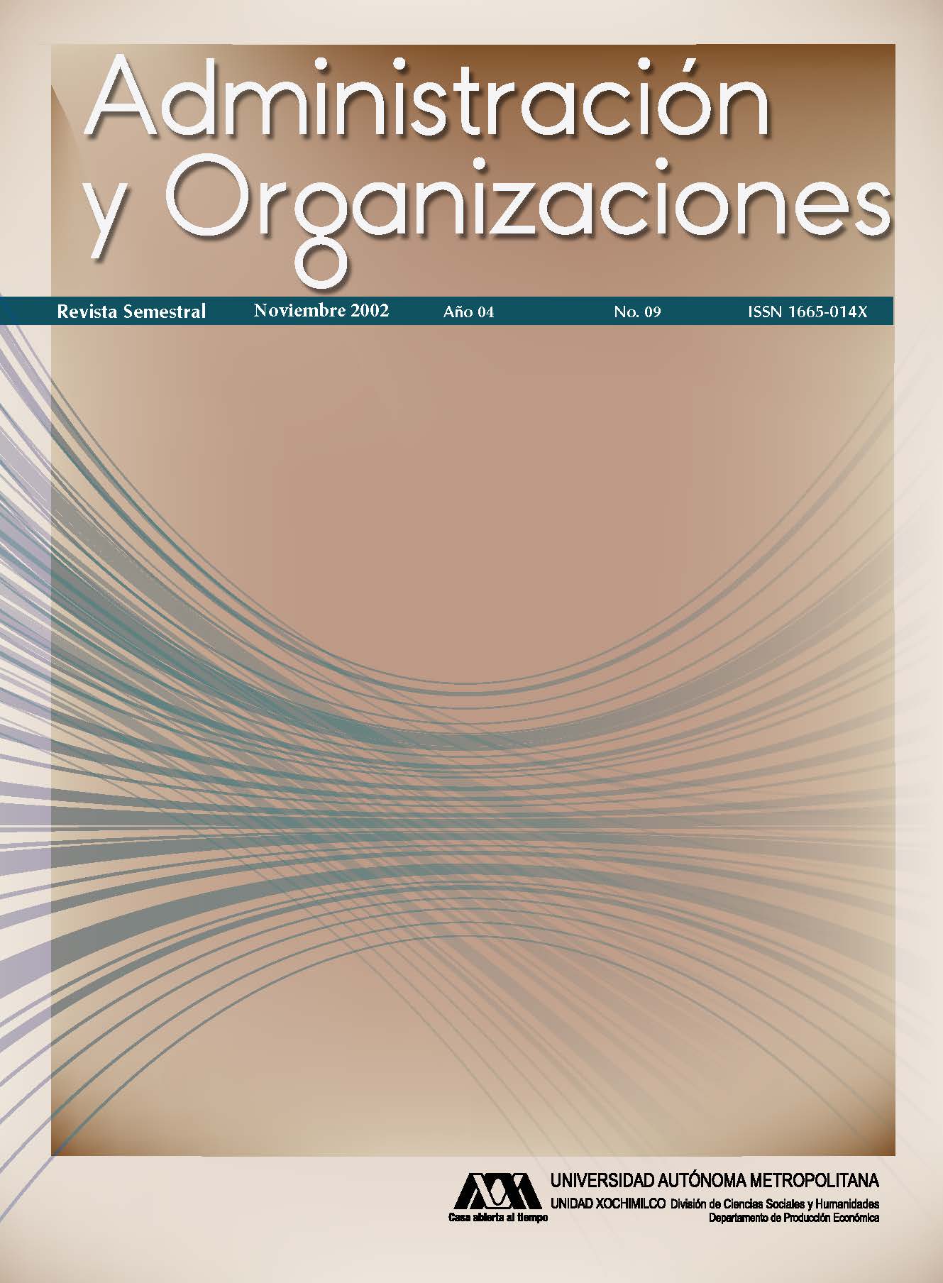 					Ver Vol. 4 Núm. 09 (4): Administración y Organizaciones
				
