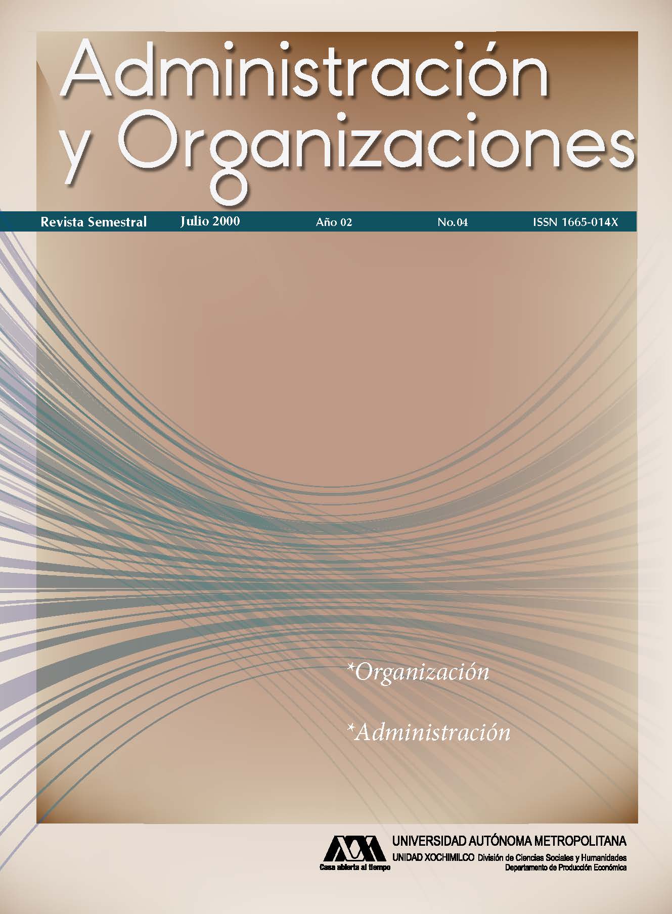 					Ver Vol. 2 Núm. 04 (2): Administración y Organizaciones
				