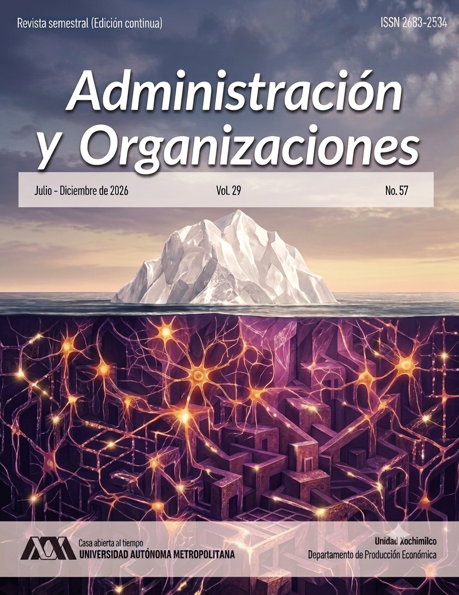 					Ver Vol. 29 Núm. 57 (2026): Administración y Organizaciones - Edición continua
				