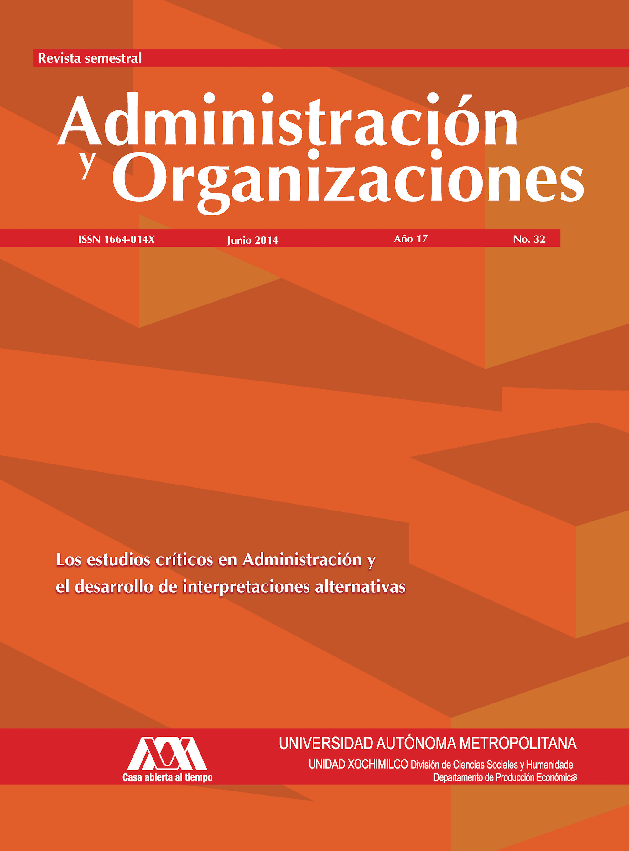 					View Vol. 17 No. 32 (17): Administración y Organizaciones
				